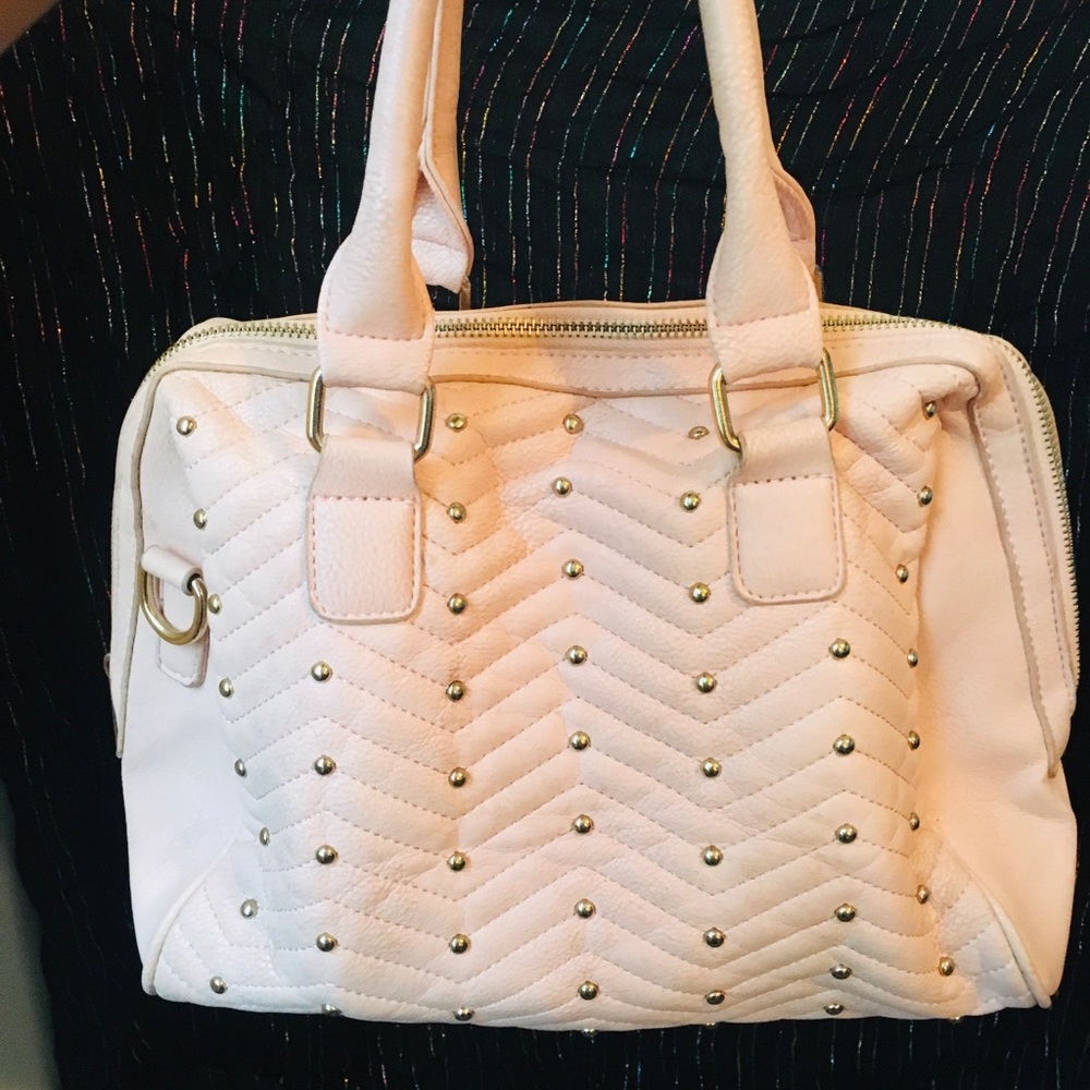 Used peach purse